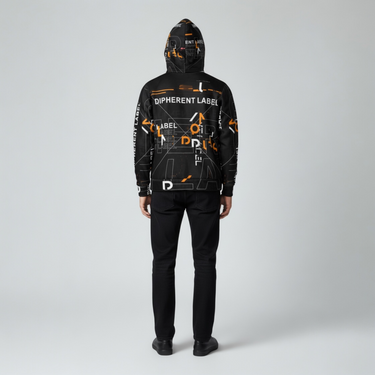 Typography Pullover Hoodie