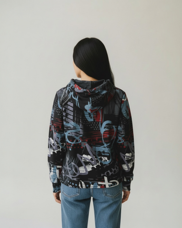 Womens Abstract Hoodie II