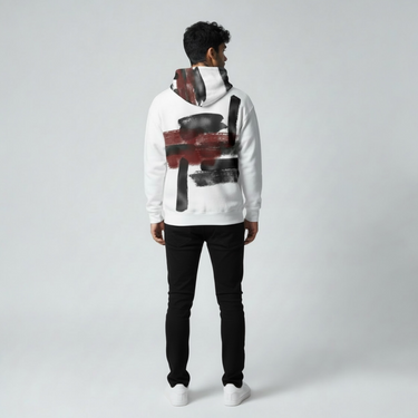 Brush Paint Pullover Hoodie