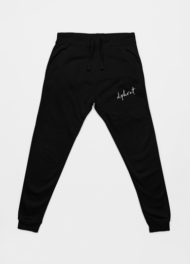 "DPHRNT" Label Collection Black Jogger Set