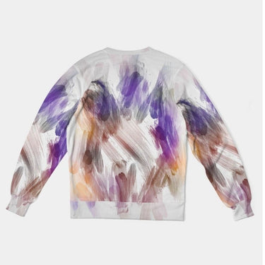 Abstract Woman Terry Crewneck Pullover