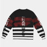 Unisex Brush Stripe French Terry Crewneck Pullover