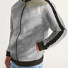 Unisex Gray Abstract French Terry Track Jacket