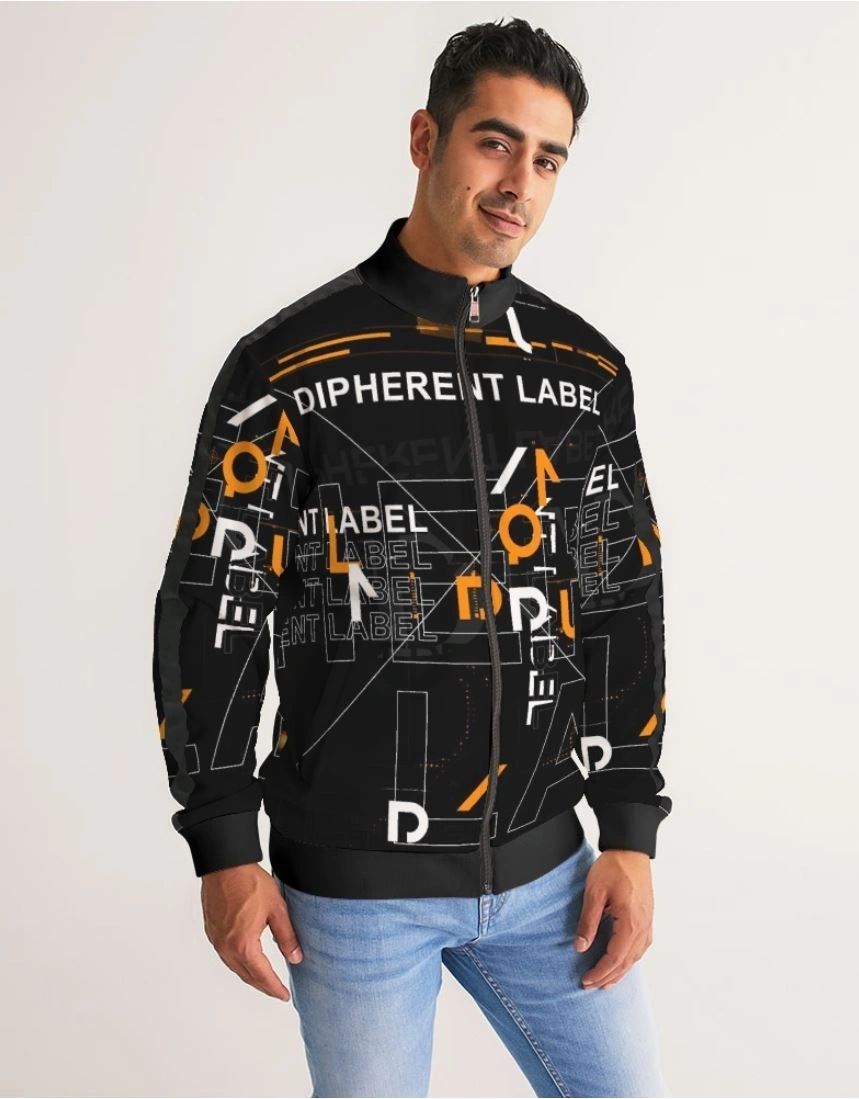 Unisex Typography French Terry Track Jacket