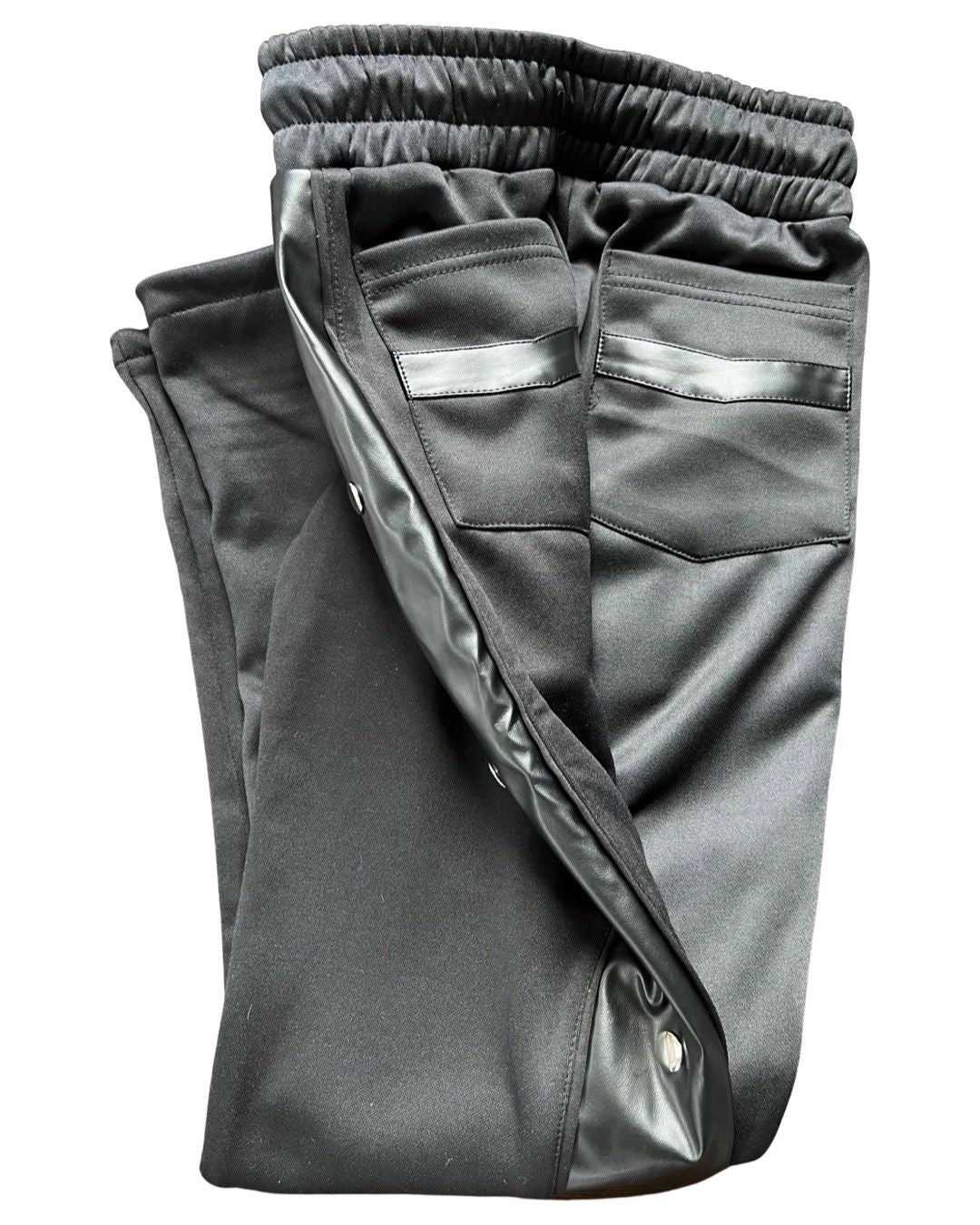 Women's Leather and Fleece Jogger Set